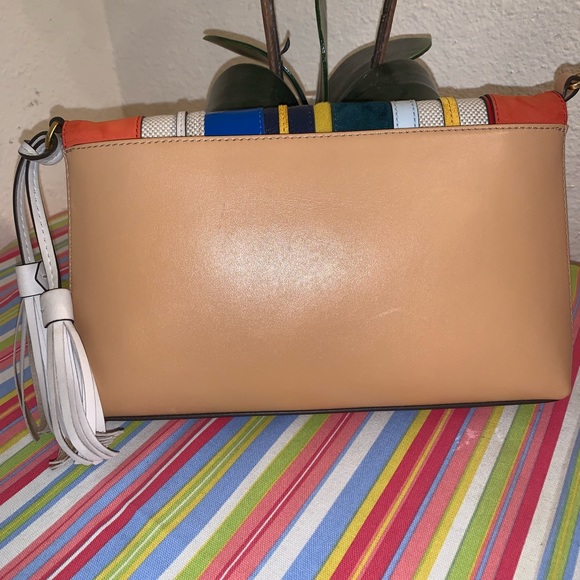 Tory Burch McGraw striped crossbody/clutch bag - Picture 3 of 12